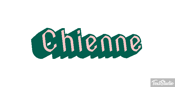 Chienne Tekst effect