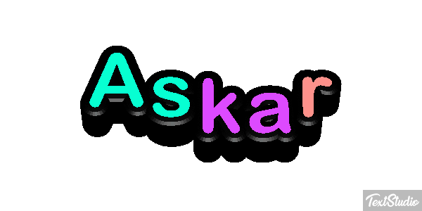 Askar Efecto de texto