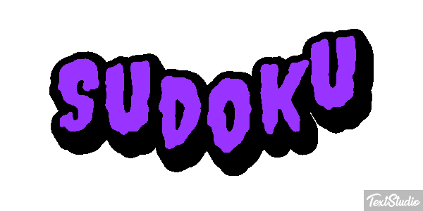 Sudoku Efecto de texto