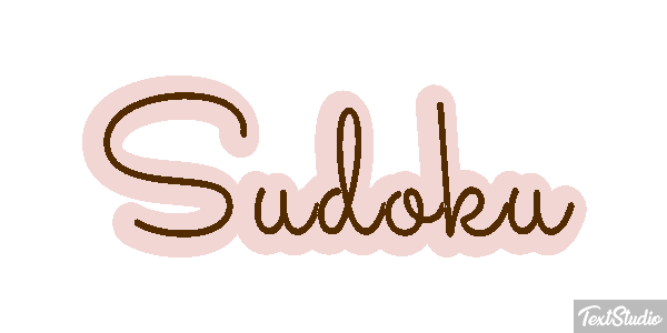 Sudoku Efecto de texto