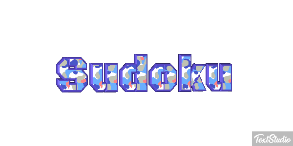 Sudoku Efecto de texto