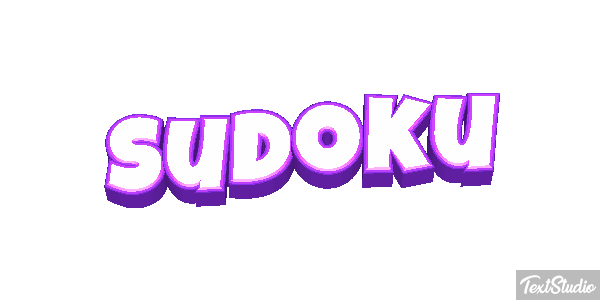 Sudoku Efecto de texto