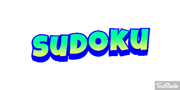 Sudoku Efecto de texto