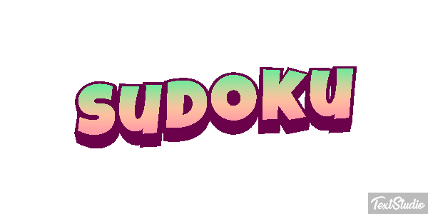 Sudoku Efecto de texto