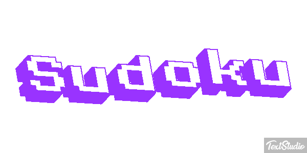 Sudoku Efecto de texto