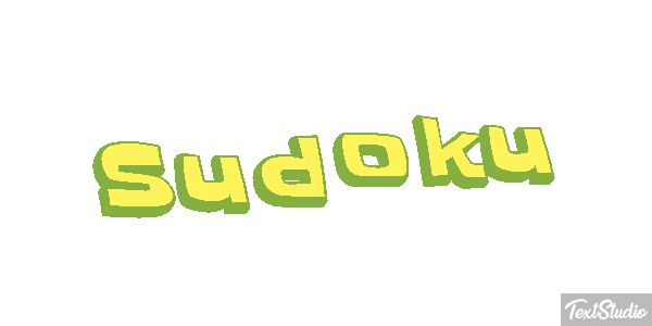 Sudoku Efecto de texto
