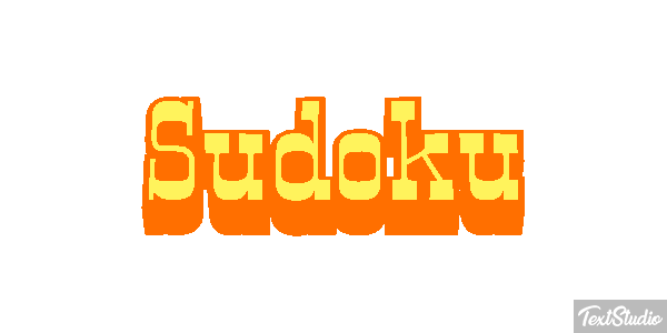 Sudoku Efecto de texto