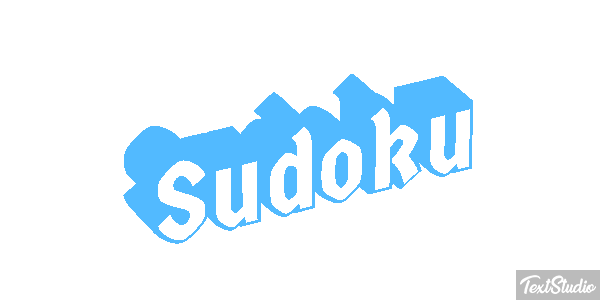 Sudoku Efecto de texto