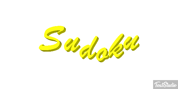 Sudoku Efecto de texto