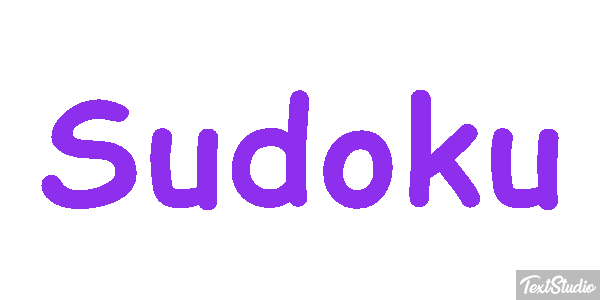 Sudoku Efecto de texto