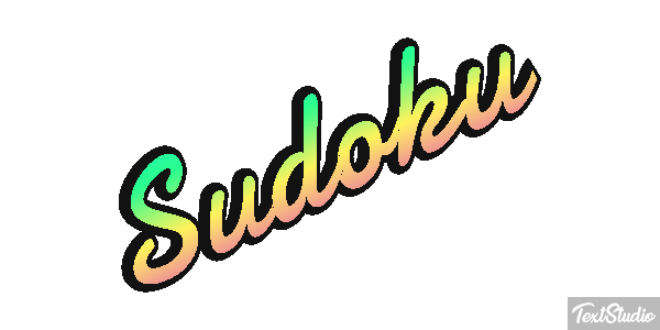 Sudoku Efecto de texto
