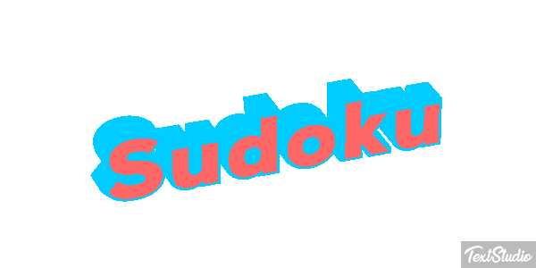 Sudoku Efecto de texto