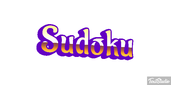 Sudoku Efecto de texto