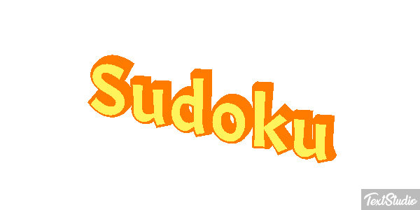 Sudoku Efecto de texto