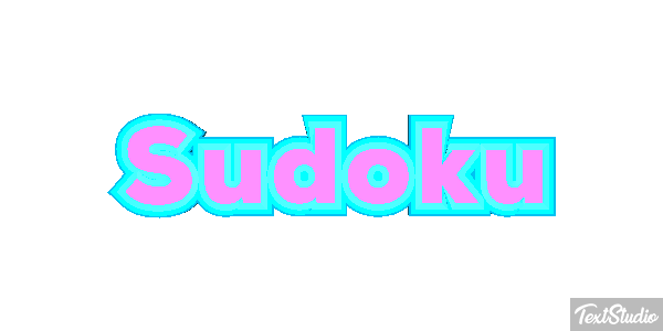 Sudoku Efecto de texto