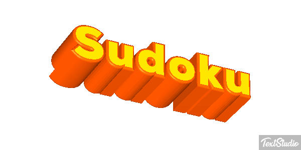 Sudoku Efecto de texto