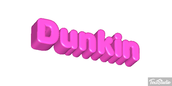 Dunkin Tekst effect