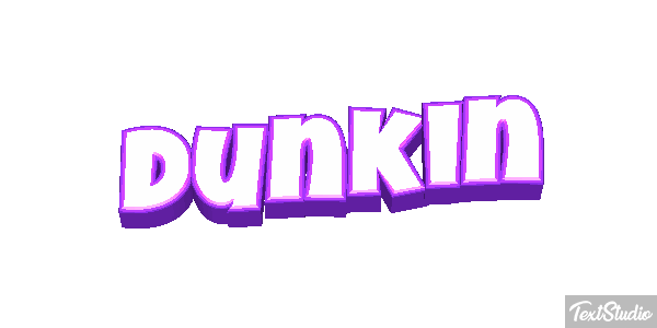 Dunkin Tekst effect