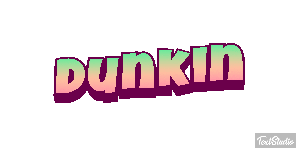 Dunkin Tekst effect