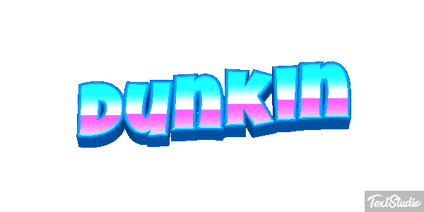 Dunkin Tekst effect