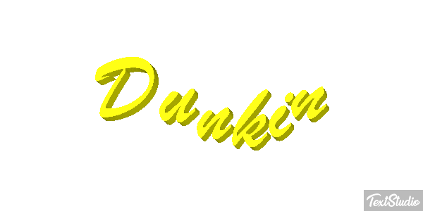 Dunkin Tekst effect