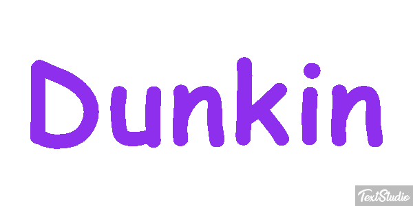 Dunkin Tekst effect