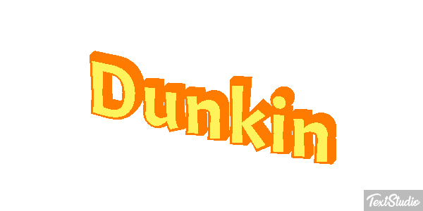 Dunkin Tekst effect