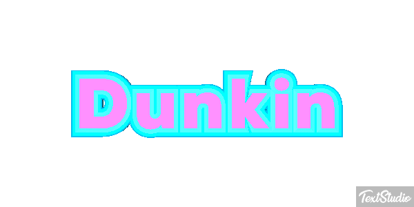 Dunkin Tekst effect