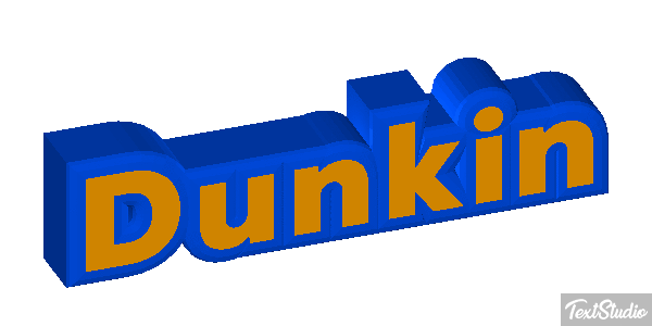 Dunkin Tekst effect