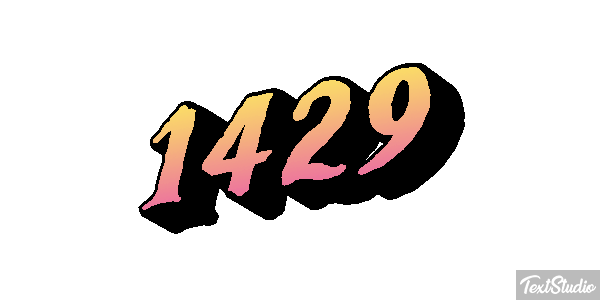 1429 Text effect