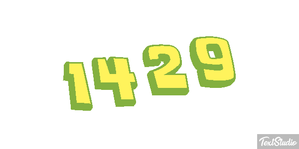 1429 Text effect