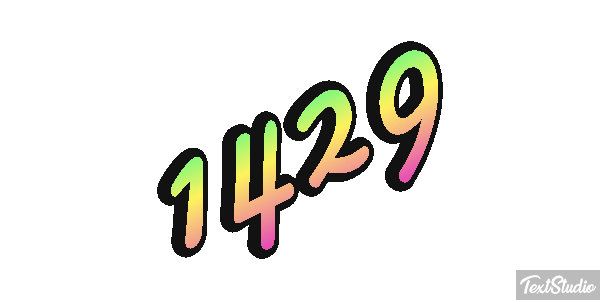 1429 Text effect
