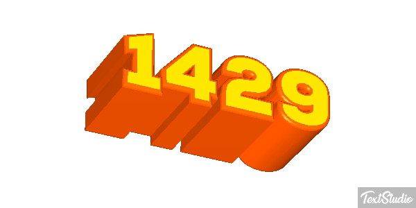 1429 Text effect