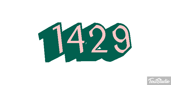 1429 Text effect