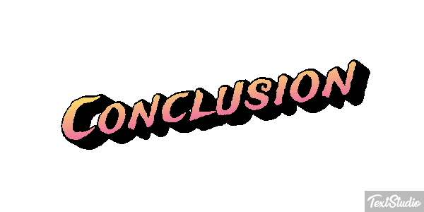 Conclusion Word Animated GIF Logo Designs