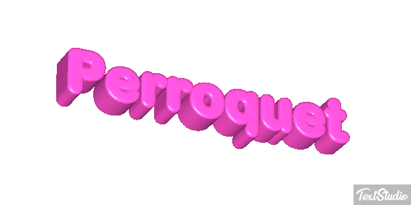 Perroquet Effet de texte