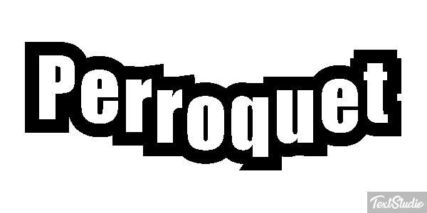 Perroquet Effet de texte
