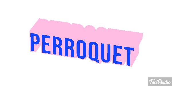 Perroquet Effet de texte