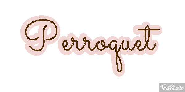 Perroquet Effet de texte