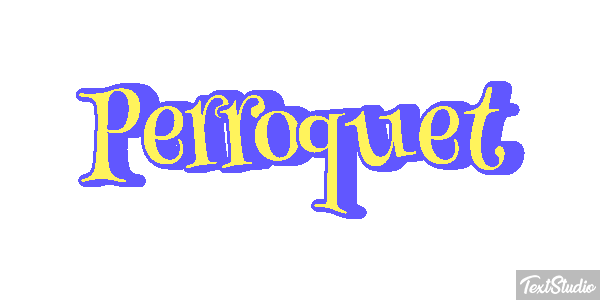 Perroquet Effet de texte