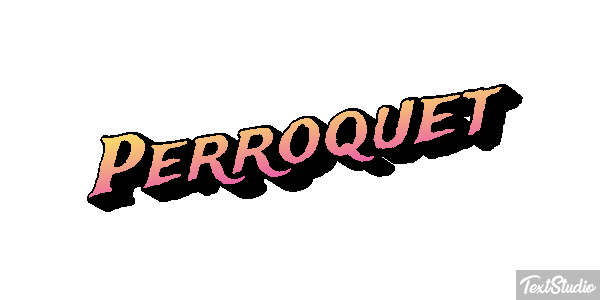 Perroquet Effet de texte