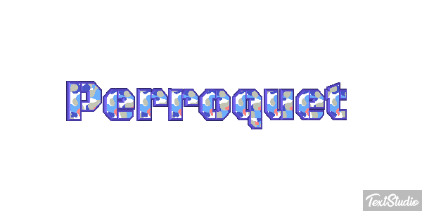 Perroquet Effet de texte