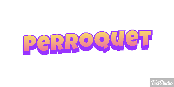 Perroquet Effet de texte