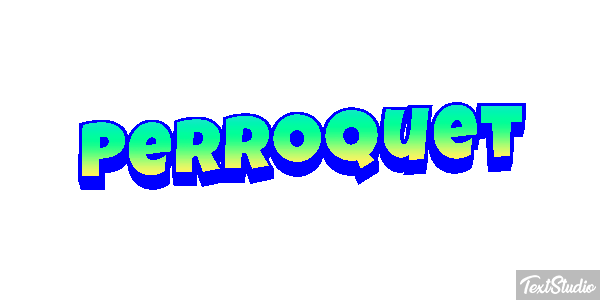 Perroquet Effet de texte