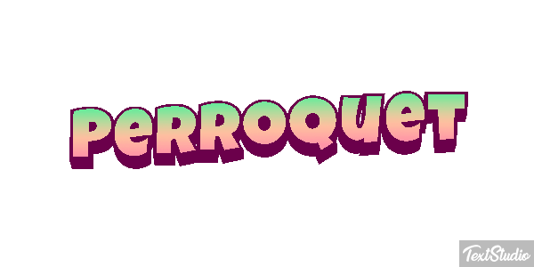 Perroquet Effet de texte