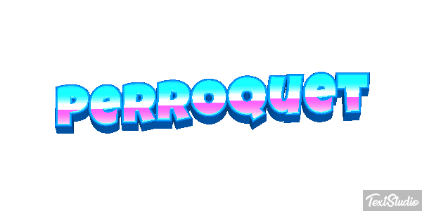 Perroquet Effet de texte