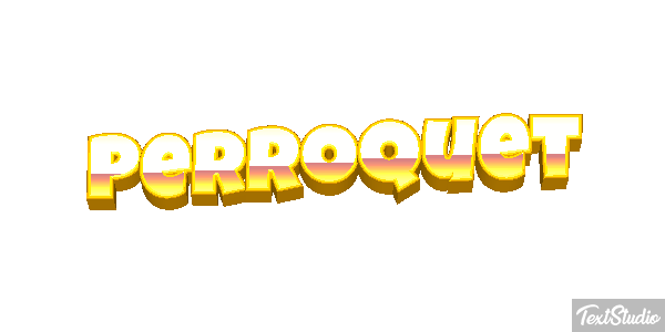 Perroquet Effet de texte