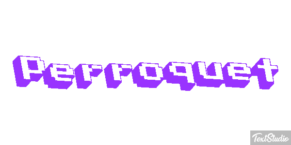 Perroquet Effet de texte