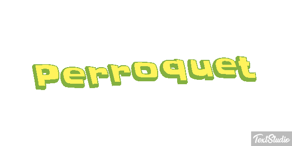 Perroquet Effet de texte