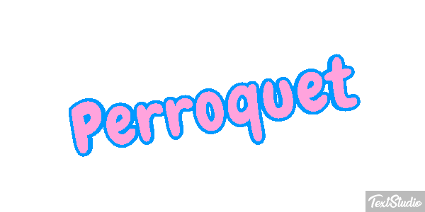 Perroquet Effet de texte